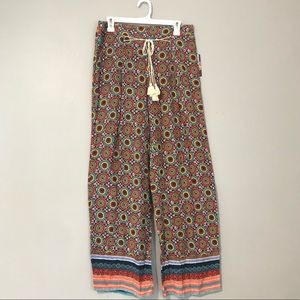 Bepop Multicolor Mandala Print Palazzo Pants Q